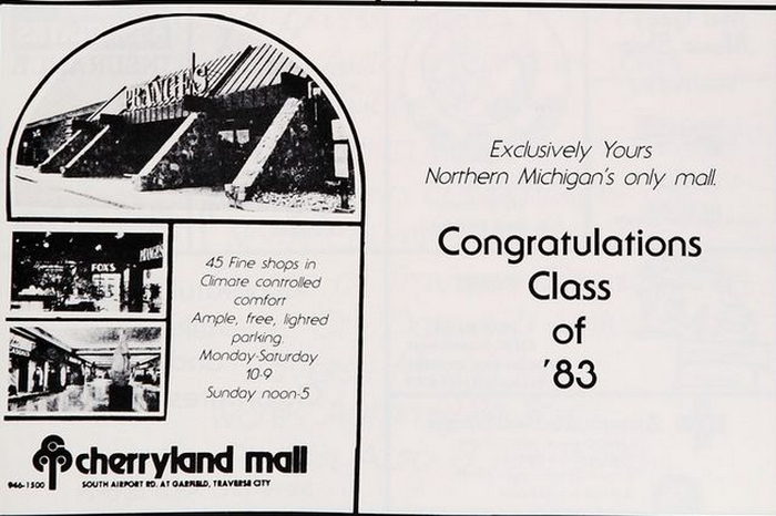 Cherryland Mall - Traverse City High School - Pines Yearbook Class Of 1983 Yearbook